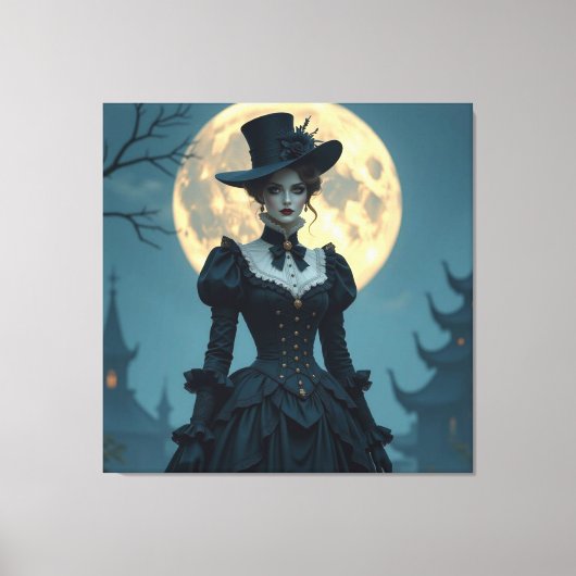 Magische Halloween-Nacht  Leinwanddruck (Vorderseite)