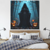 Magische Halloween-Nacht Leinwanddruck (Insitu (Schlafzimmer))