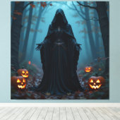 Magische Halloween-Nacht Leinwanddruck (Insitu (Holzboden))