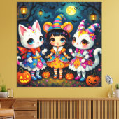 Magische Halloween-Nacht  Leinwanddruck (Insitu (Wohnzimmer))