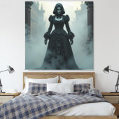 Magische Halloween-Nacht Leinwanddruck (Insitu (Schlafzimmer))