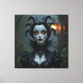 Magische Halloween-Nacht Leinwanddruck (Vorderseite)