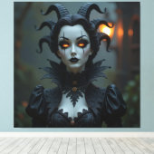 Magische Halloween-Nacht Leinwanddruck (Insitu (Holzboden))