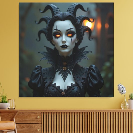 Magische Halloween-Nacht Leinwanddruck (Insitu (Wohnzimmer))