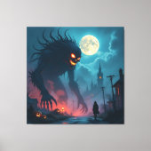 Magische Halloween-Nacht Leinwanddruck (Vorderseite)