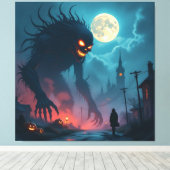 Magische Halloween-Nacht Leinwanddruck (Insitu (Holzboden))