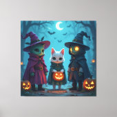 Magische Halloween-Nacht Leinwanddruck (Vorderseite)