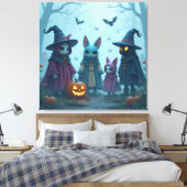 Magische Halloween-Nacht Leinwanddruck (Insitu (Schlafzimmer))