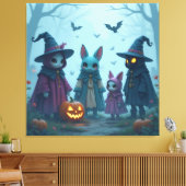 Magische Halloween-Nacht Leinwanddruck (Insitu (Wohnzimmer))
