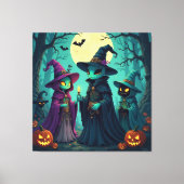 Magische Halloween-Nacht  Leinwanddruck (Vorderseite)
