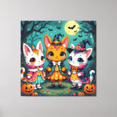 Magische Halloween-Nacht Leinwanddruck (Vorderseite)