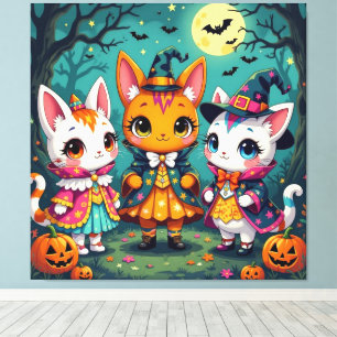 Magische Halloween-Nacht  Leinwanddruck