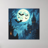 Magische Halloween-Nacht Leinwanddruck (Vorderseite)