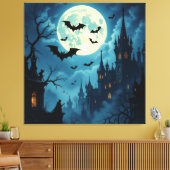 Magische Halloween-Nacht Leinwanddruck (Insitu (Wohnzimmer))