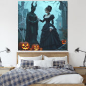 Magische Halloween-Nacht  Leinwanddruck (Insitu (Schlafzimmer))