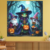 Magische Halloween-Nacht  Leinwanddruck (Insitu (Wohnzimmer))