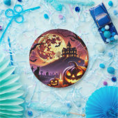 Magische Halloween-Night-Szene 🎃 🎃 🎃 🎃 Pappteller (Party)