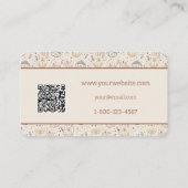 Magische Hände mit Augen in Pastel QR Code Visitenkarte (Rückseite)