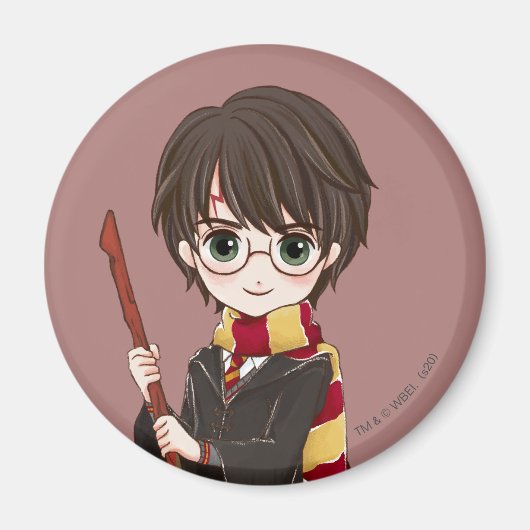 Magische HARRY POTTER™ Wasserfarbe Magnet (Vorne)