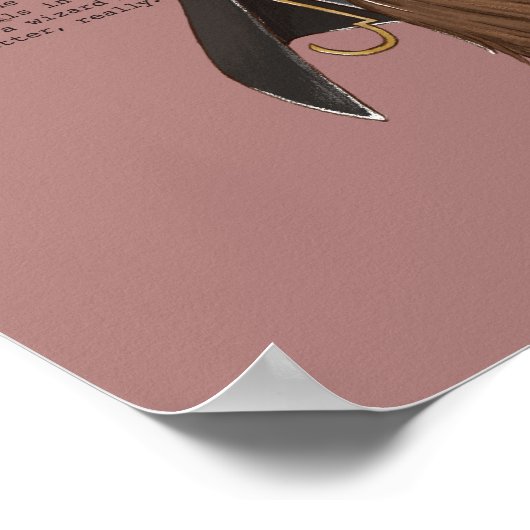 Magische HARRY POTTER™ Wasserfarbe Poster (Ecke)