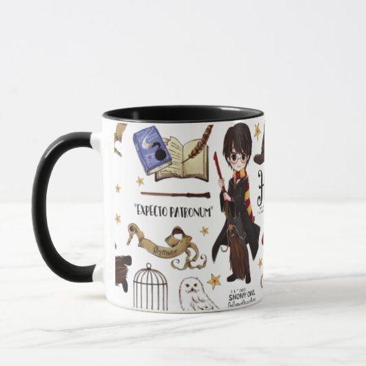 Magische HARRY POTTER™ Wasserfarbe Tasse (Links)