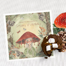 Magische Herbstwald-Fairy | Geburtstag Serviette