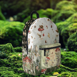 Magische Herbstwald-Fairy | Monogramm Bedruckter Rucksack