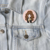 Magische Hermione Granger Wasserfarbe Button (Beispiel)