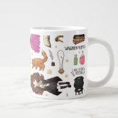 Magische Hermione Granger Wasserfarbe Jumbo-Tasse (Rechts)