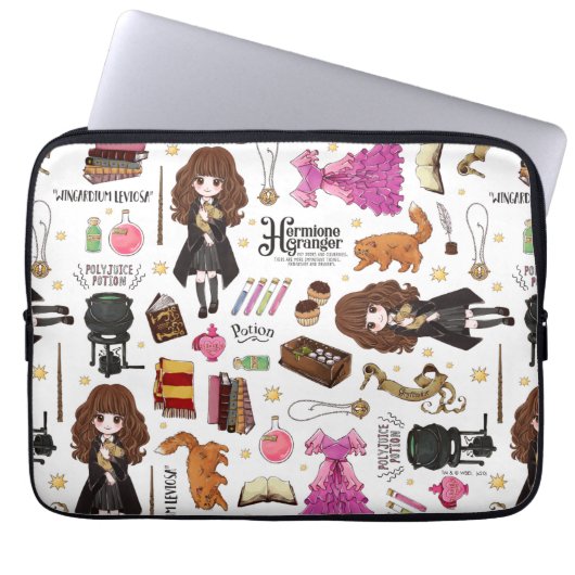 Magische Hermione Granger Wasserfarbe Laptopschutzhülle (Vorderseite)