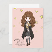 Magische Hermione Granger Wasserfarbe Mitteilungskarte (Vorne/Hinten)