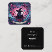 Magische Herzfrequenz-Hexenkarte-Valentinstag Mitteilungskarte (Vorne/Hinten)