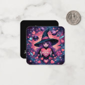 Magische Herzfrequenz-Hexenkarte-Valentinstag Mitteilungskarte (Vorderseite/Rückseite Beispiel)