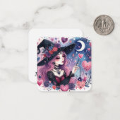 Magische Herzfrequenz-Hexenkarte-Valentinstag Mitteilungskarte (Vorderseite/Rückseite Beispiel)