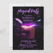 Magische Hexe Einladung (Vorderseite)