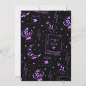 Magische Hexe Einladung (Rückseite)