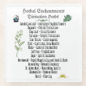 Magische Hexenkraut-Heide Glasuntersetzer (Vorderseite)