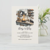 Magische Hexenküche, Halloween Einladung (Stehend Vorderseite)