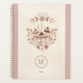 Magische Himmelskugel Pilzsaal Moon Boho Planer (Vorderseite)