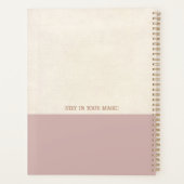 Magische Himmelskugel Pilzsaal Moon Boho Planer (Rückseite)