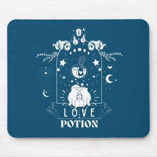 Magische Himmelsleuchte "Liebe Potion" auf einem b Mousepad (Vorne)
