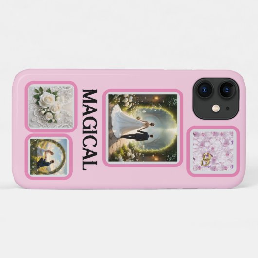 Magische Hochzeit mit vier Bildern Case-Mate iPhone Hülle (Rückseite (Horizontal))