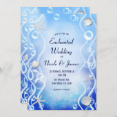 Magische Hochzeit unter dem Meer Einladung (Vorne/Hinten)