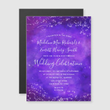 Magische Hochzeitseinladung der Starry Night Galax