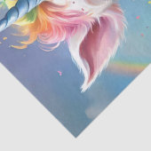"Magische Hooves: Der Regenbogen Einhornschwanz" Seidenpapier (Detail)