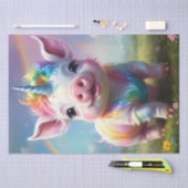 "Magische Hooves: Der Regenbogen Einhornschwanz" Seidenpapier (Handwerk)