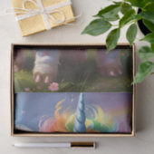 "Magische Hooves: Der Regenbogen Einhornschwanz" Seidenpapier (Geschenk)