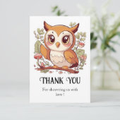 Magische Hübsche Babydusche Dankeskarte (Stehend Vorderseite)