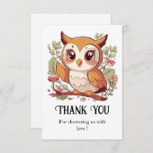 Magische Hübsche Babydusche Dankeskarte (Vorne/Hinten)