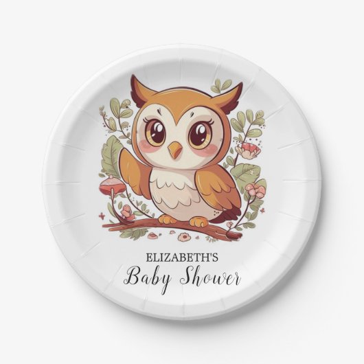 Magische Hübsche Babydusche Pappteller (Vorderseite)